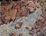 Mountain Torrent by Egon Schiele